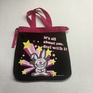 JIM BENTON IT'S HAPPY BUNNY TOTE BAG TOTE BAG Y2K Vintage